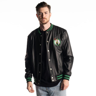 Boston Celtics Unisex Metallic Bomber Jacket