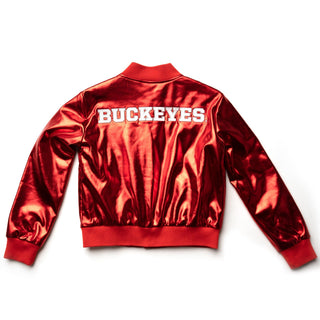 Ohio State Buckeyes Kids Metallic Red Jacket